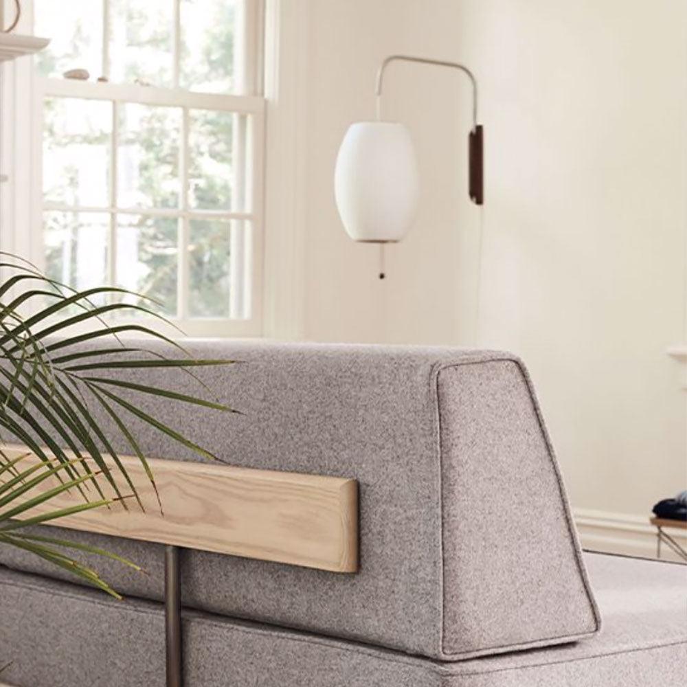 Contemporary Polymer Pull Chain Wall Light 1-Light