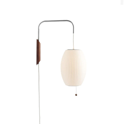 Contemporary Polymer Pull Chain Wall Light 1-Light