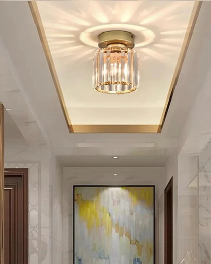 Contemporary Glass Square Ceiling Light 1-Light