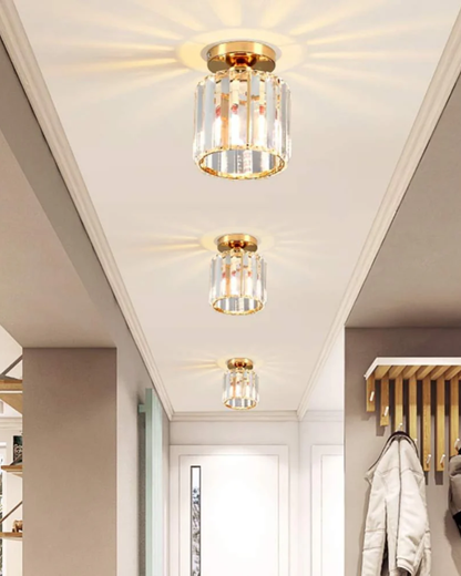 Contemporary Glass Square Ceiling Light 1-Light