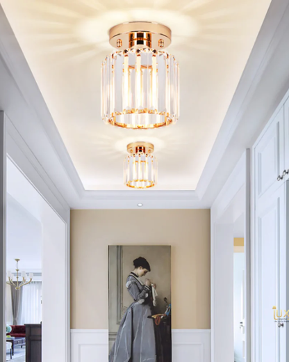Contemporary Glass Square Ceiling Light 1-Light