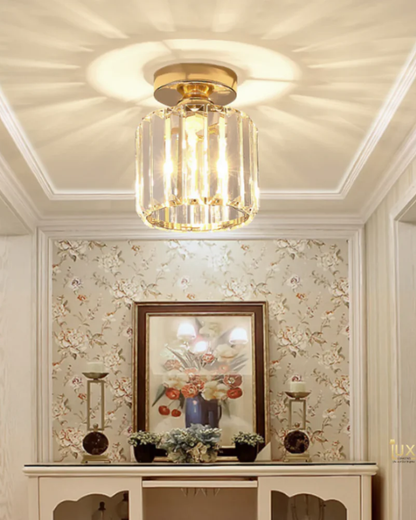 Contemporary Glass Square Ceiling Light 1-Light