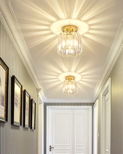 Contemporary Glass Square Ceiling Light 1-Light