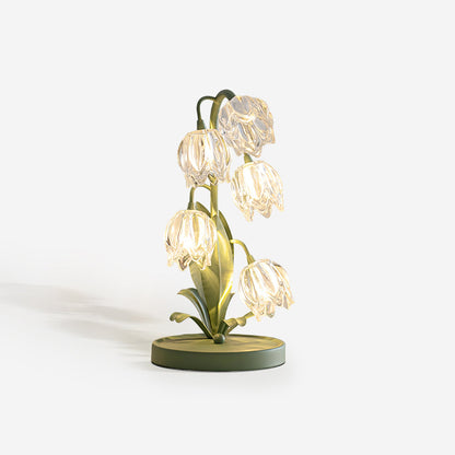 Contemporary Glass Multi-Light Stem Table Lamp 1-Light