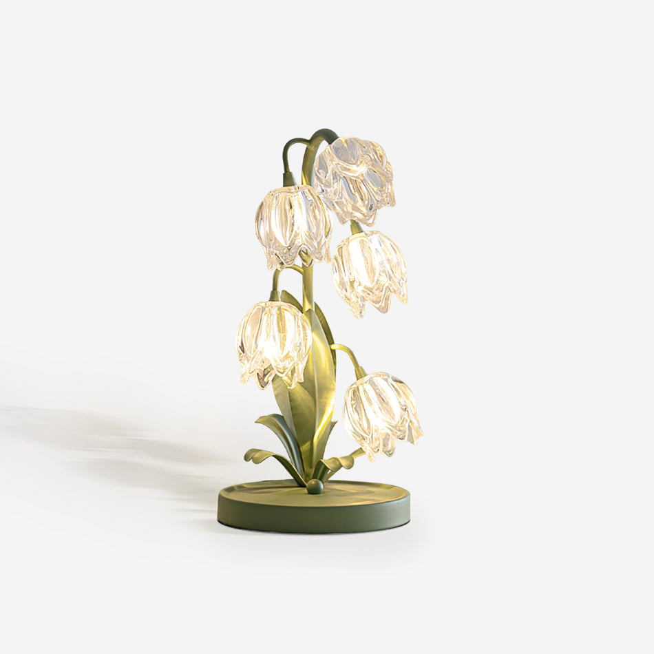 Contemporary Glass Multi-Light Stem Table Lamp 1-Light