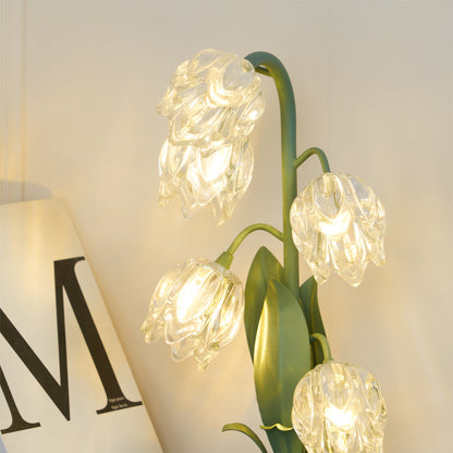 Contemporary Glass Multi-Light Stem Table Lamp 1-Light