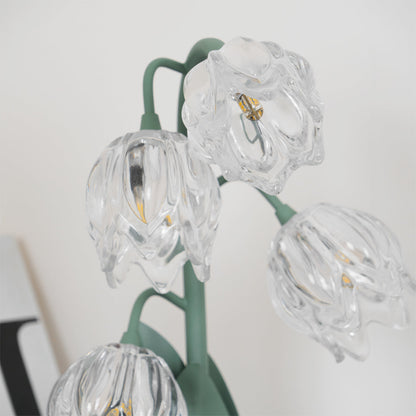Contemporary Glass Multi-Light Stem Table Lamp 1-Light