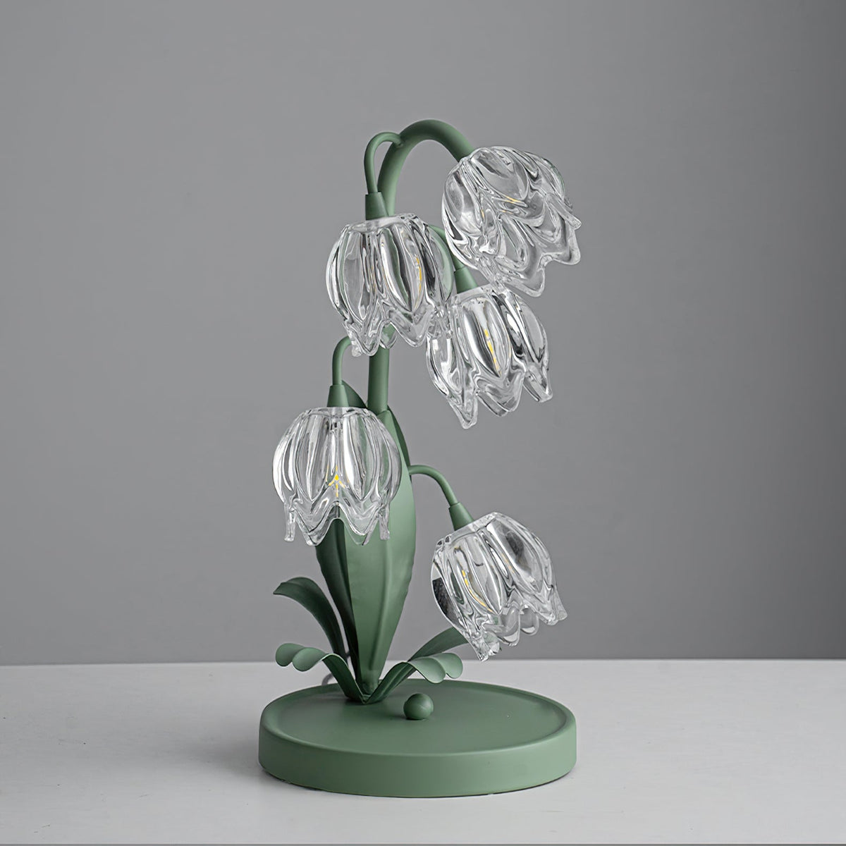 Contemporary Glass Multi-Light Stem Table Lamp 1-Light
