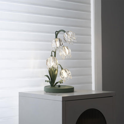 Contemporary Glass Multi-Light Stem Table Lamp 1-Light