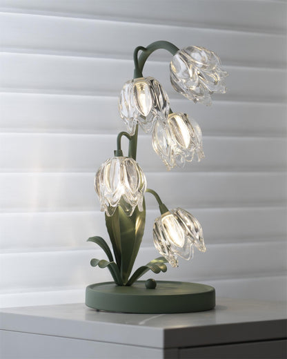 Contemporary Glass Multi-Light Stem Table Lamp 1-Light