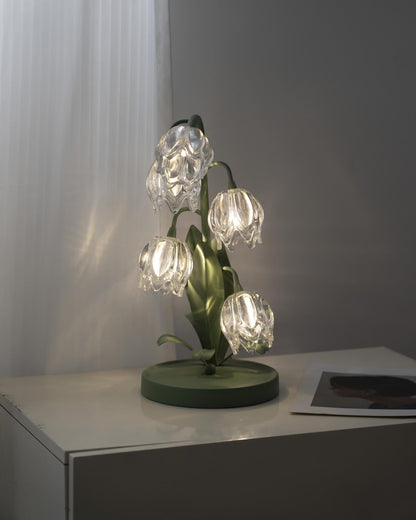 Contemporary Glass Multi-Light Stem Table Lamp 1-Light