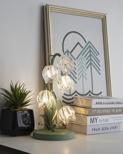 Contemporary Glass Multi-Light Stem Table Lamp 1-Light