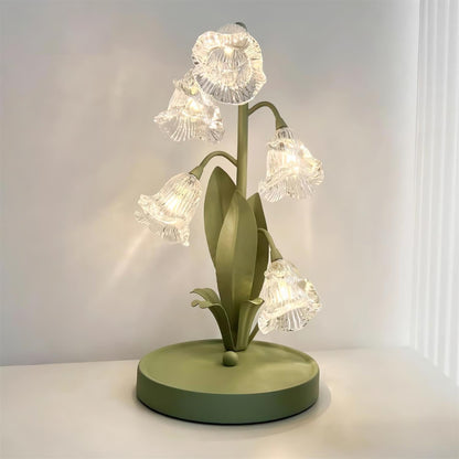 Contemporary Glass Multi-Light Stem Table Lamp 1-Light