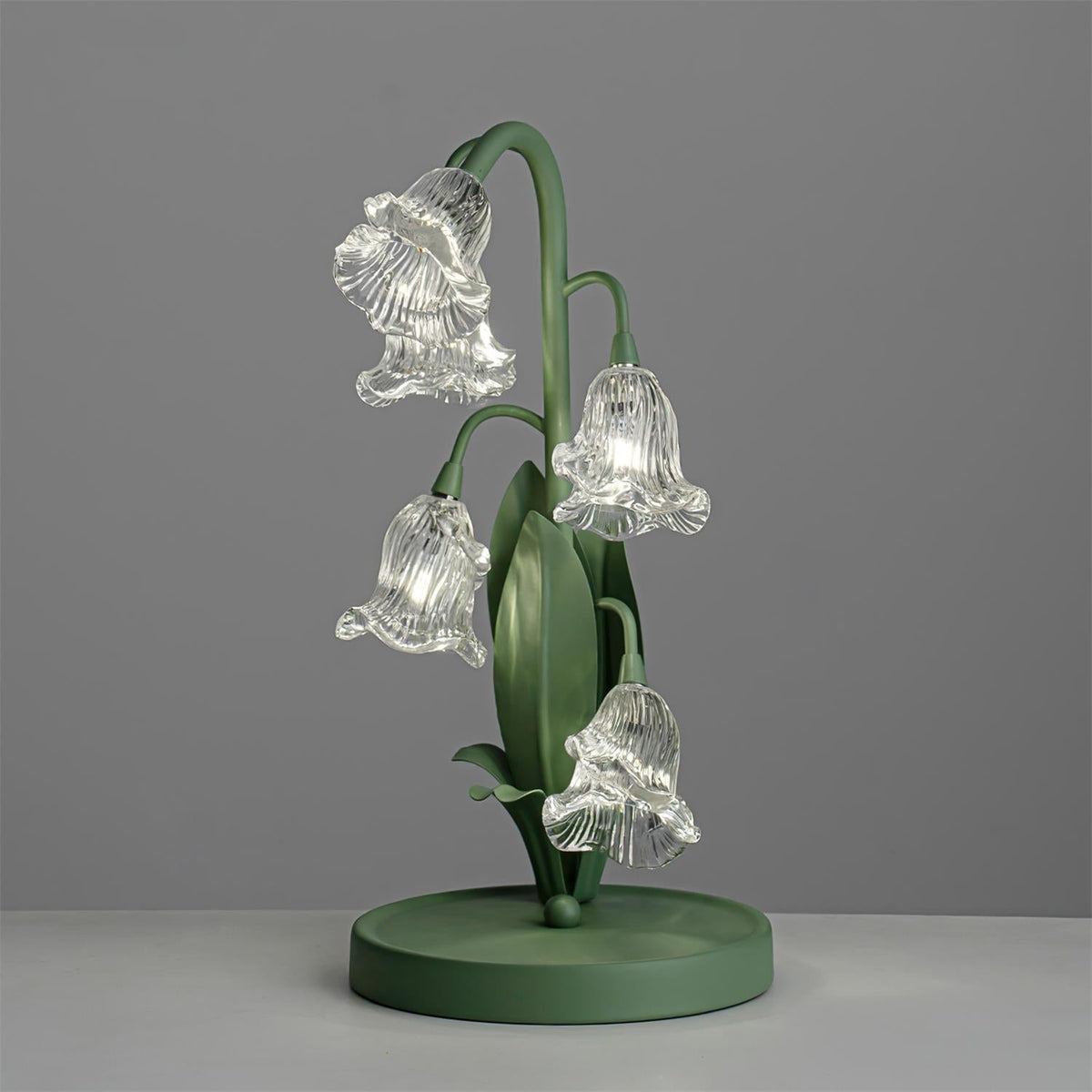Contemporary Glass Multi-Light Stem Table Lamp 1-Light