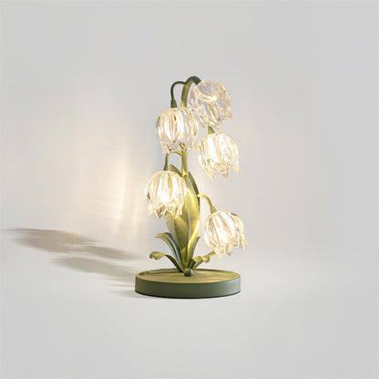 Contemporary Glass Multi-Light Stem Table Lamp 1-Light