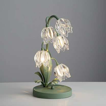 Contemporary Glass Multi-Light Stem Table Lamp 1-Light