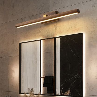 Nordic Walnut Cylinder LED Wall Sconce Lamp 1-Light