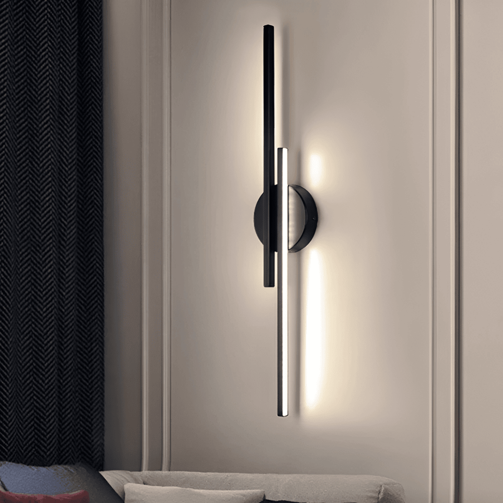 Contemporary Aluminium Round Backplate Wall Light 1-Light