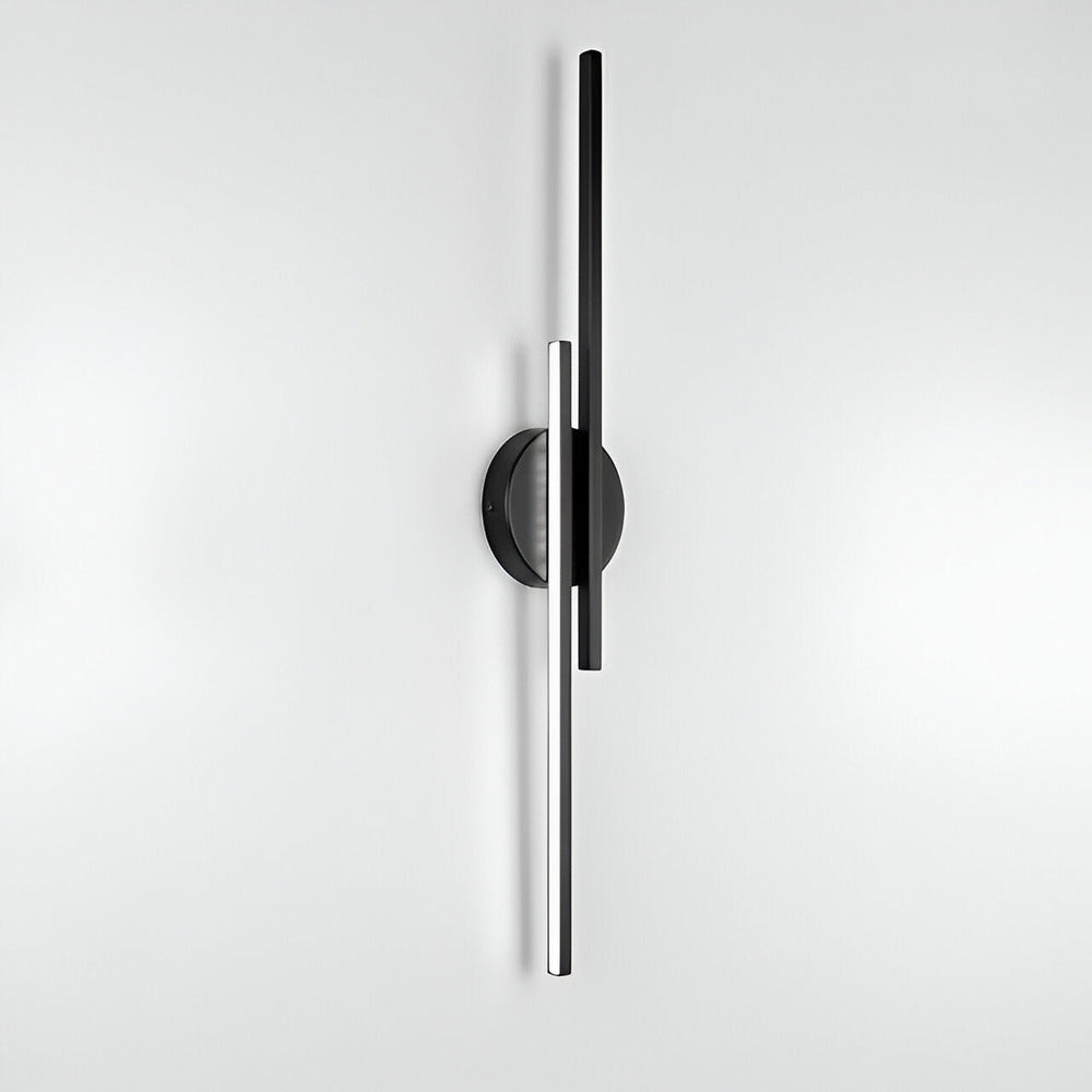 Contemporary Aluminium Round Backplate Wall Light 1-Light