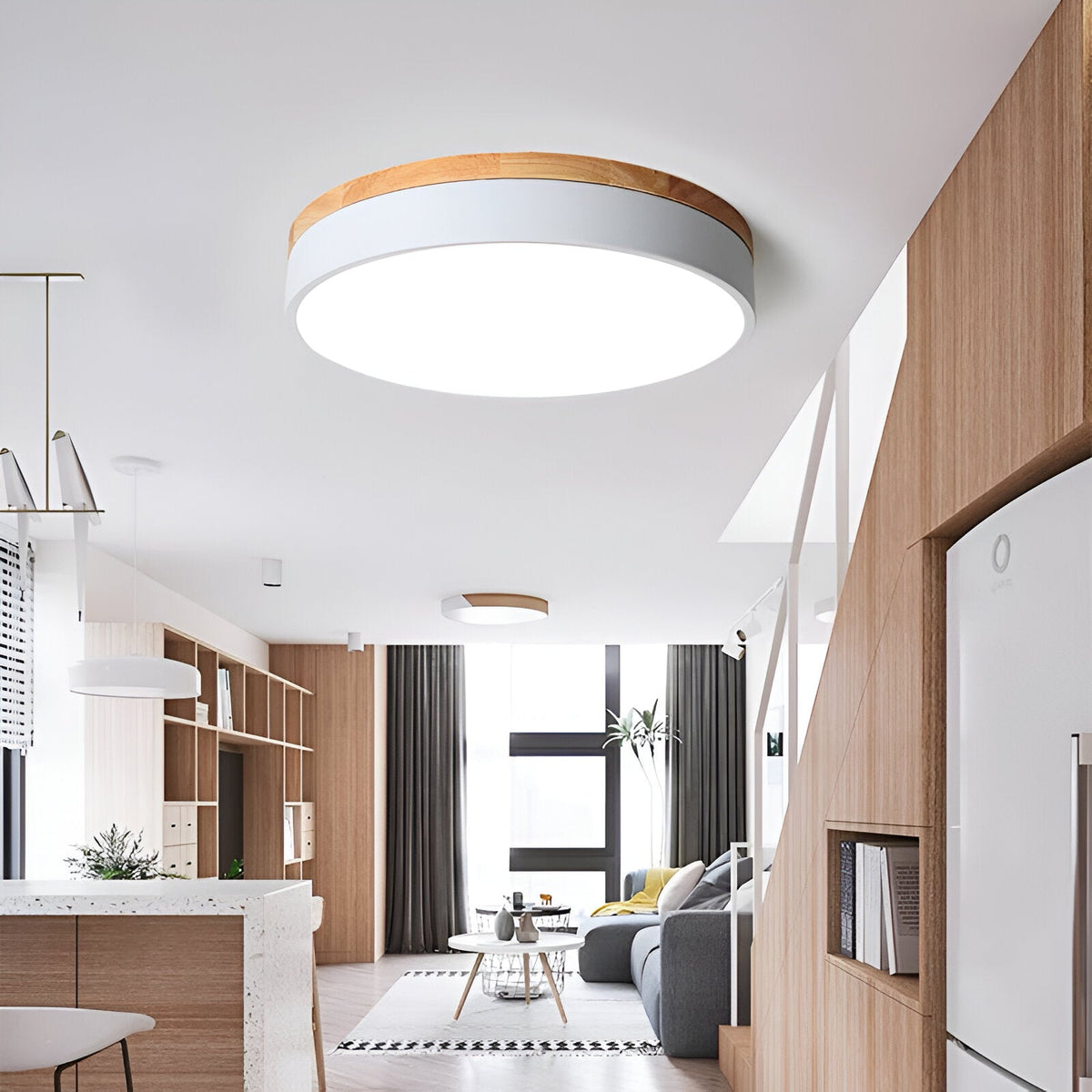 Nordic Iron Acrylic Diffuser Ceiling Light 1-Light
