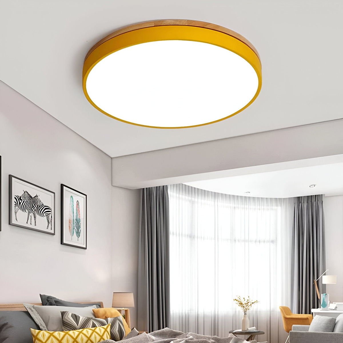 Nordic Iron Acrylic Diffuser Ceiling Light 1-Light
