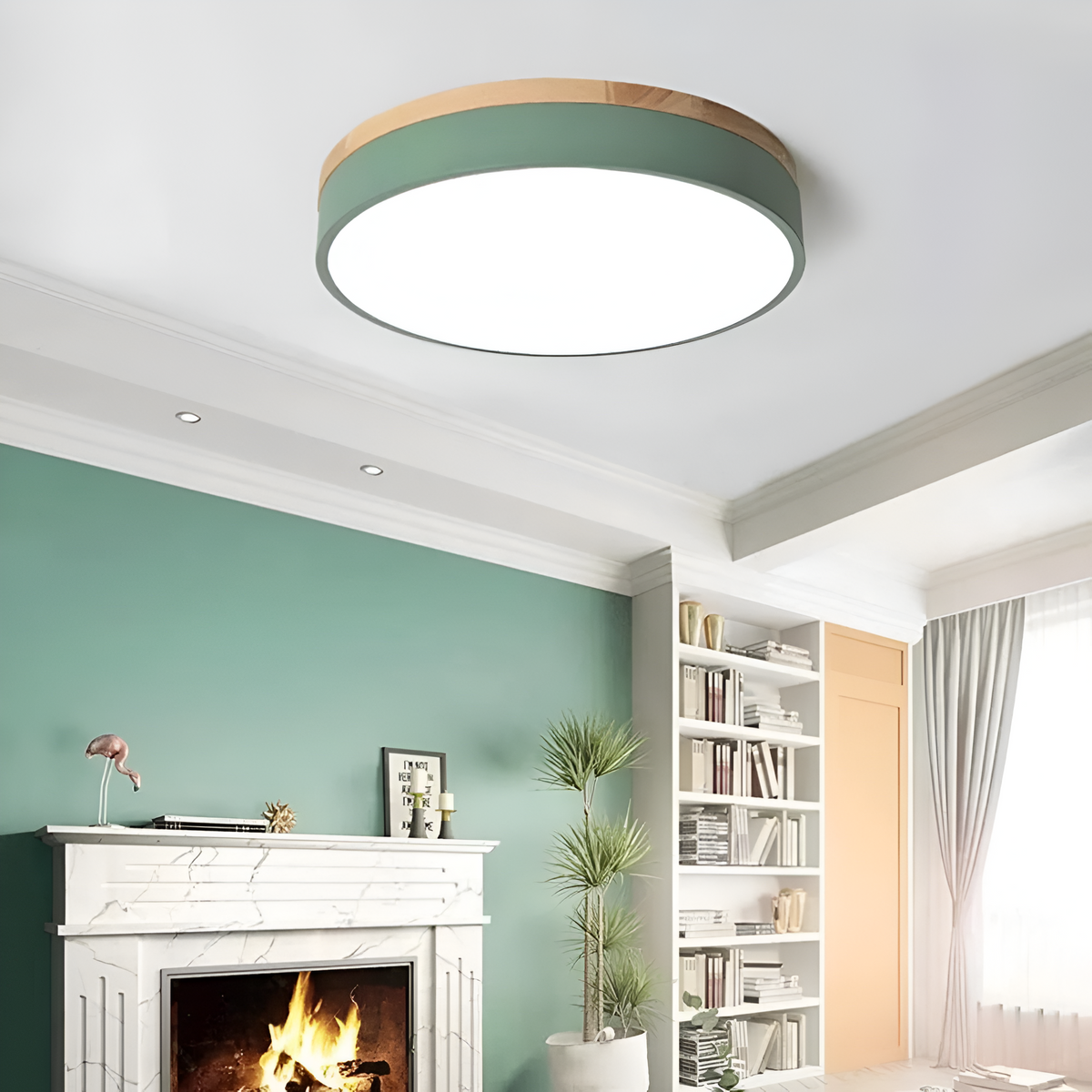 Nordic Iron Acrylic Diffuser Ceiling Light 1-Light