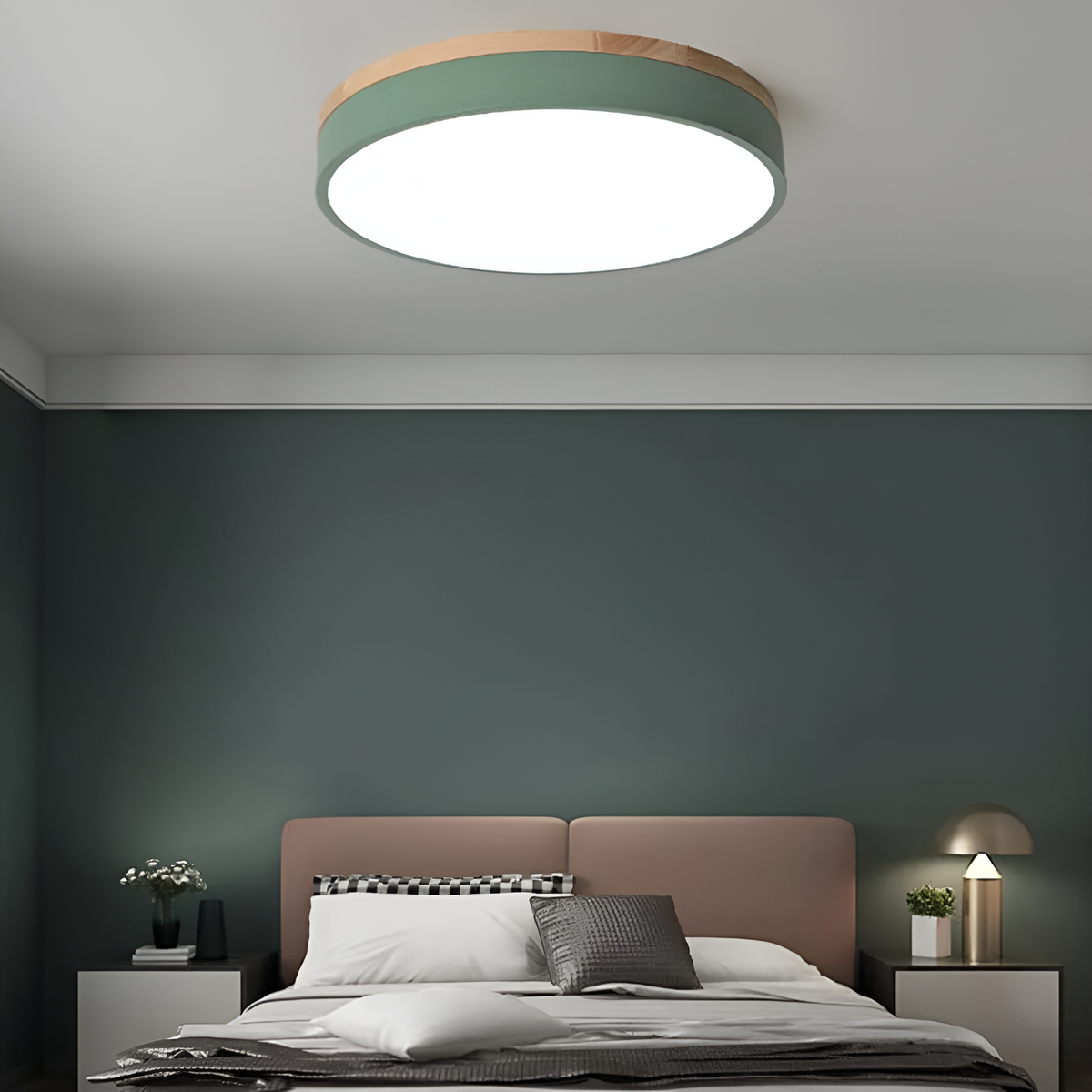 Nordic Iron Acrylic Diffuser Ceiling Light 1-Light