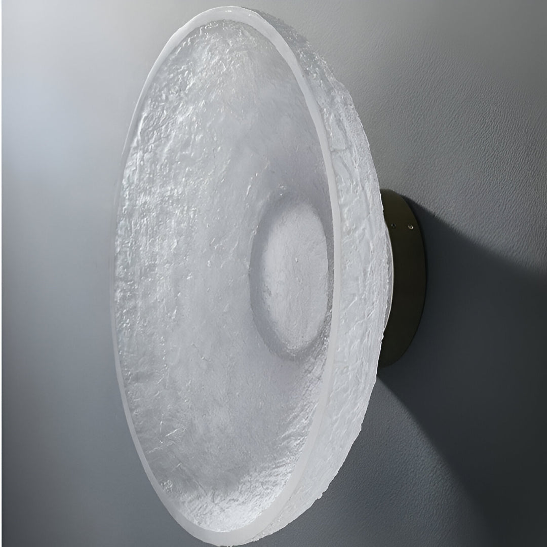 Contemporary Minimalist Resin Round Wall Sconce LED 1-Light