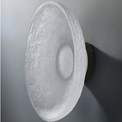 Contemporary Minimalist Resin Round Wall Sconce LED 1-Light