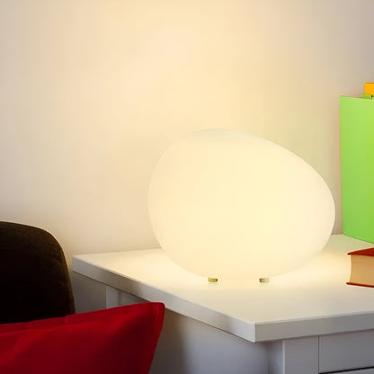 Scandinavian Stone-Shaped LED Table Lamp 1-Light