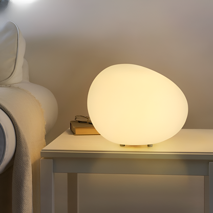 Scandinavian Stone-Shaped LED Table Lamp 1-Light