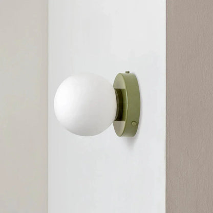 Nordic Glass Globe Wall Sconce LED 1-Light