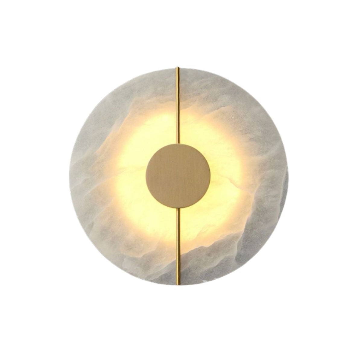 Modern Scandinavian Marble Round Wall Sconce LED 1-Light