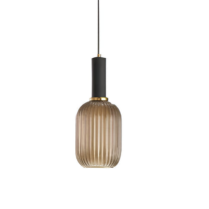 Contemporary Glass Tube Fitting Pendant Light 1-Light