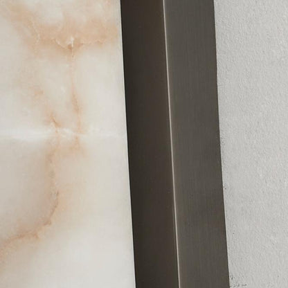 Contemporary Minimalist Spanish Marble Copper Wall Sconce LED 1-Light