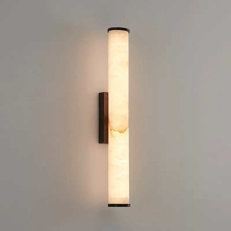 Contemporary Minimalist Spanish Marble Copper Wall Sconce LED 1-Light