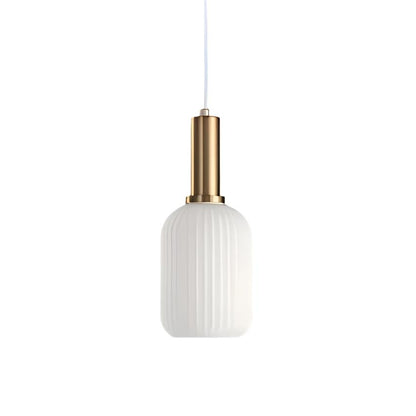 Contemporary Glass Tube Fitting Pendant Light 1-Light