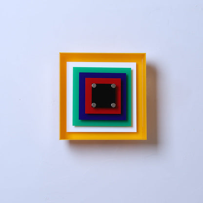 Memphis Bauhaus-Inspired Square Wall Sconce LED 1-Light