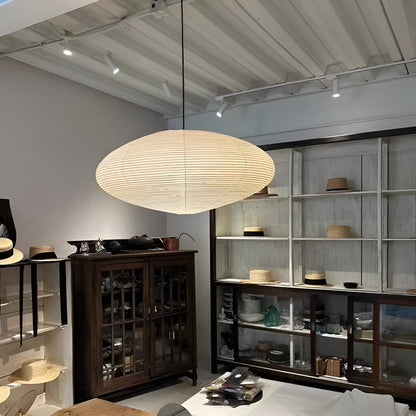 Japandi Paper Xuan Shade Pendant Light 1-Light