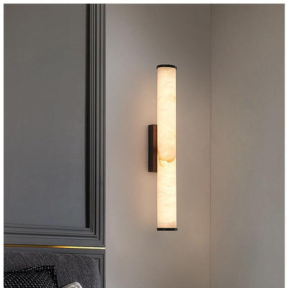 Contemporary Minimalist Spanish Marble Copper Wall Sconce LED 1-Light