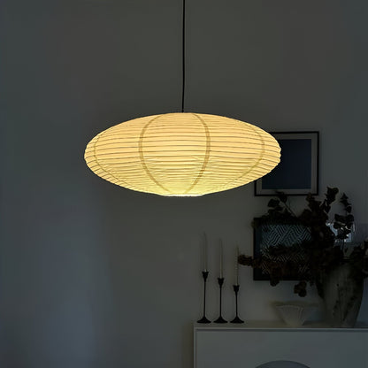 Japandi Paper Xuan Shade Pendant Light 1-Light