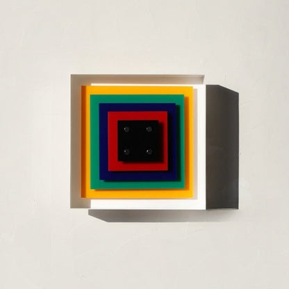 Memphis Bauhaus-Inspired Square Wall Sconce LED 1-Light