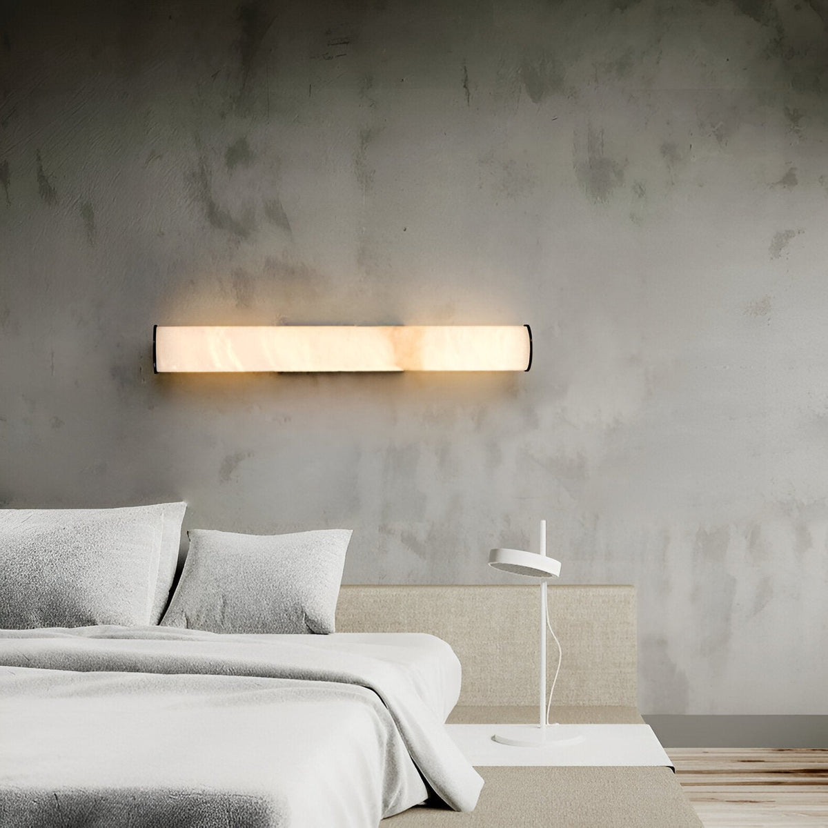 Contemporary Minimalist Spanish Marble Copper Wall Sconce LED 1-Light