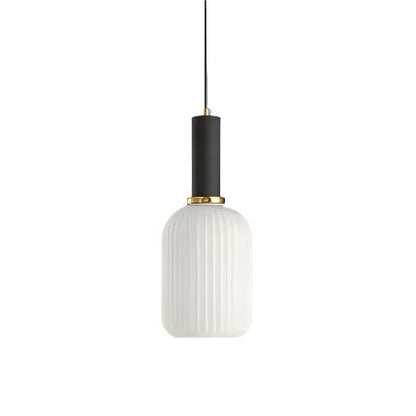 Contemporary Glass Tube Fitting Pendant Light 1-Light