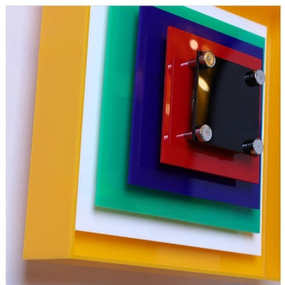Memphis Bauhaus-Inspired Square Wall Sconce LED 1-Light