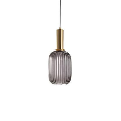 Contemporary Glass Tube Fitting Pendant Light 1-Light