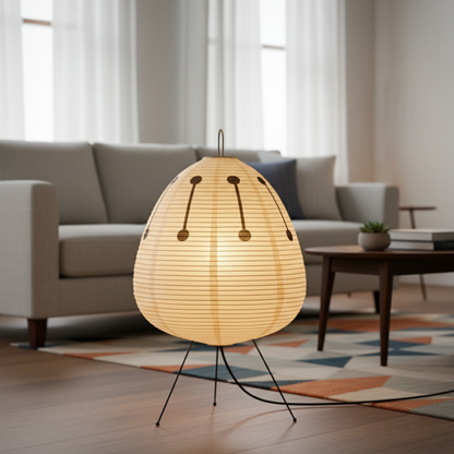 Contemporary Iron Black Legs Floor Lamp 1-Light