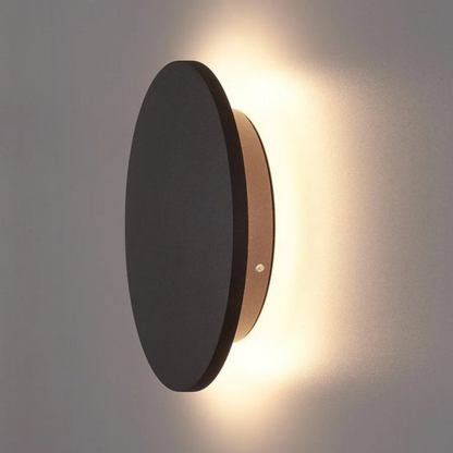 Modern Metal Backlit Wall Light 1-Light
