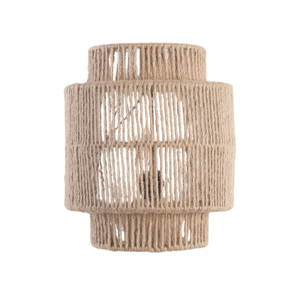 Vintage Bohemian Hand-Woven Rope Wall Sconce LED 1-Light