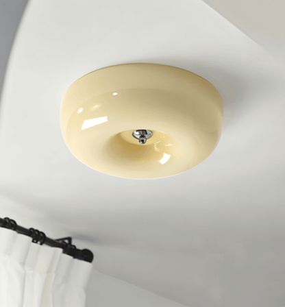 Contemporary Glass Smooth Dome Ceiling Light 1-Light